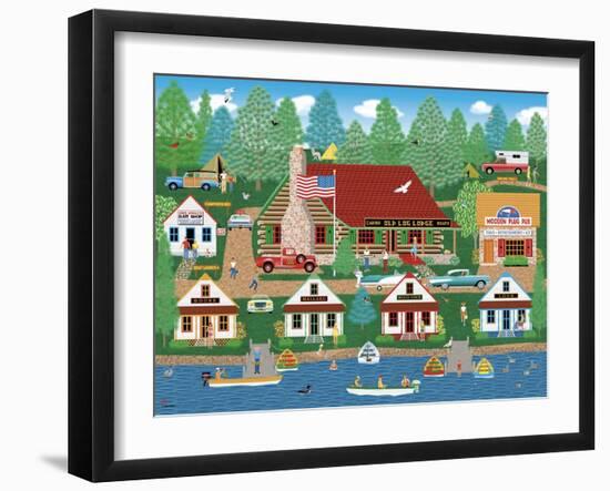 Old Log Lodge-Mark Frost-Framed Giclee Print