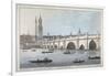 Old London Bridge, 1795-Joseph Constantine Stadler-Framed Giclee Print