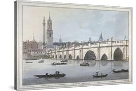 Old London Bridge, 1795-Joseph Constantine Stadler-Stretched Canvas