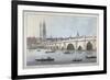 Old London Bridge, 1795-Joseph Constantine Stadler-Framed Giclee Print