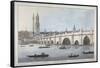 Old London Bridge, 1795-Joseph Constantine Stadler-Framed Stretched Canvas