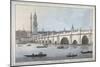 Old London Bridge, 1795-Joseph Constantine Stadler-Mounted Giclee Print