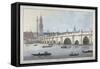 Old London Bridge, 1795-Joseph Constantine Stadler-Framed Stretched Canvas
