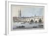 Old London Bridge, 1795-Joseph Constantine Stadler-Framed Giclee Print