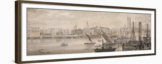 Old London Bridge, 1826-F Jackson-Framed Premium Giclee Print