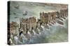 Old London Bridge, C 1600-Peter Jackson-Stretched Canvas