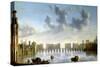 Old London Bridge-Claude de Jongh-Stretched Canvas