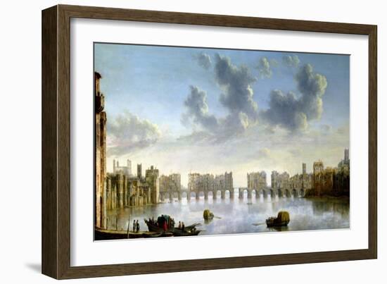 Old London Bridge-Claude de Jongh-Framed Giclee Print