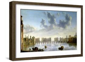 Old London Bridge-Claude de Jongh-Framed Giclee Print