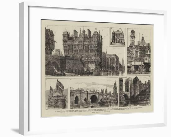 Old London Bridge-Henry William Brewer-Framed Giclee Print