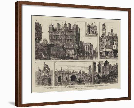 Old London Bridge-Henry William Brewer-Framed Giclee Print