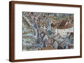 Old London Reconstructed: the Rose Theatre, Southwark-Peter Jackson-Framed Giclee Print