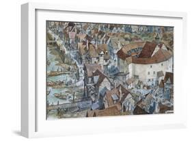 Old London Reconstructed: the Rose Theatre, Southwark-Peter Jackson-Framed Giclee Print