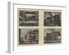 Old London Theatres-null-Framed Giclee Print