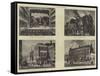 Old London Theatres-null-Framed Stretched Canvas