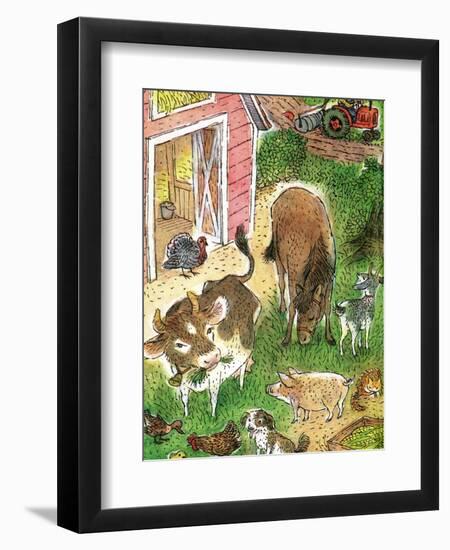 Old Macdonald Had a Farm - Playmate-Valeri Gorbachev-Framed Premium Giclee Print