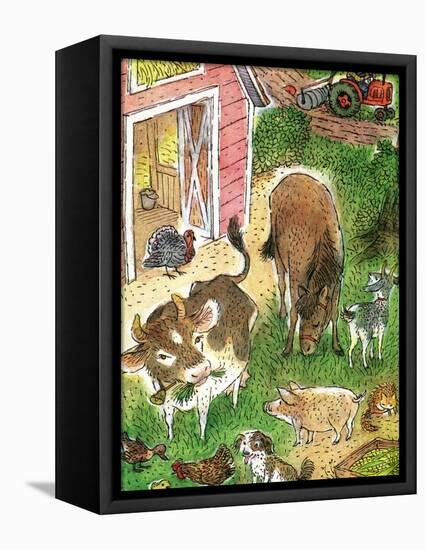 Old Macdonald Had a Farm - Playmate-Valeri Gorbachev-Framed Stretched Canvas