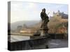 Old Main Bridge over River Main and Fortress Marienberg Behind, Wurzburg, Franconia, Bavaria, Germa-Hans Peter Merten-Stretched Canvas