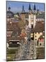 Old Main Bridge, Wurzburg, Bavaria, Germany-Walter Bibikow-Mounted Photographic Print
