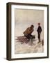 Old man and a boy on the ice-Erik Theodor Werenskiold-Framed Giclee Print