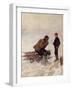 Old man and a boy on the ice-Erik Theodor Werenskiold-Framed Giclee Print