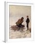 Old man and a boy on the ice-Erik Theodor Werenskiold-Framed Giclee Print