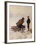 Old man and a boy on the ice-Erik Theodor Werenskiold-Framed Giclee Print