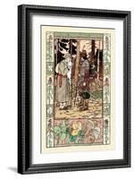 Old Man and Archer-Ivan Bilibin-Framed Art Print