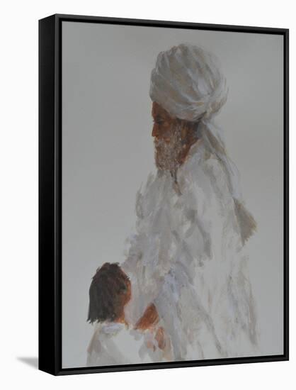 Old Man and Child-Lincoln Seligman-Framed Stretched Canvas