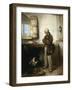 Old Man and Dog, Circa 1855-Domenico Induno-Framed Giclee Print