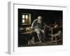 Old Man and his Cat, 1887-Ivan Andreivich Pelevin-Framed Giclee Print