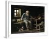 Old Man and his Cat, 1887-Ivan Andreivich Pelevin-Framed Giclee Print