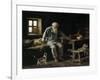 Old Man and his Cat, 1887-Ivan Andreivich Pelevin-Framed Giclee Print