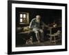 Old Man and his Cat, 1887-Ivan Andreivich Pelevin-Framed Giclee Print