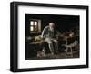 Old Man and his Cat, 1887-Ivan Andreivich Pelevin-Framed Premium Giclee Print