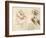 Old Man and Water Studies, 1513-Leonardo da Vinci-Framed Giclee Print