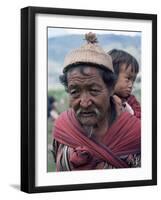 Old Man Carrying Child, Bhutan-Sybil Sassoon-Framed Photographic Print