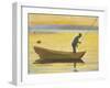 Old Man Fishing from a Boat-Michael Ancher-Framed Giclee Print