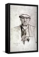 Old Man in a Flat Cap, 1916-Anna Lea Merritt-Framed Stretched Canvas