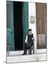 Old Man in Traditional Costume, Crete, Greece-Michael Short-Mounted Photographic Print