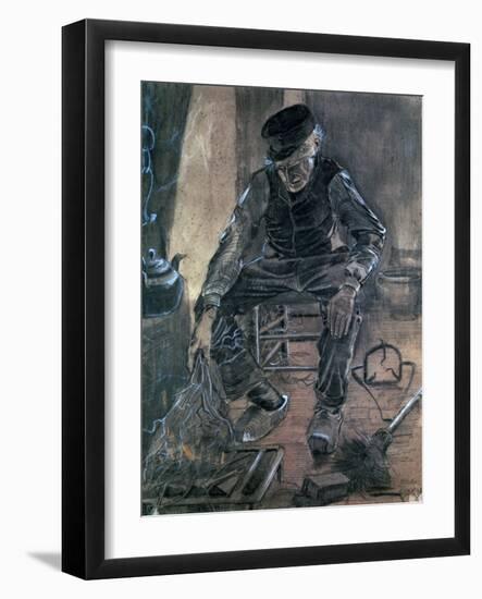 Old Man Kindling Wood, 1881-Vincent van Gogh-Framed Giclee Print