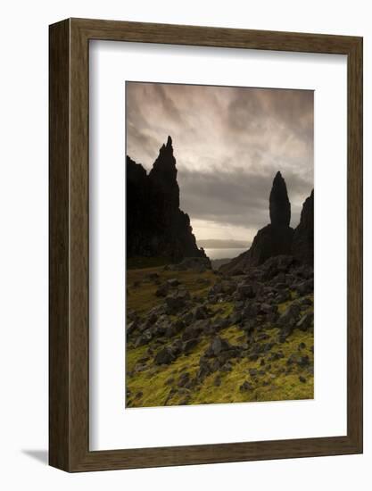 Old Man of Storr at Dawn, Skye, Inner Hebrides, Scotland, UK, January 2011-Peter Cairns-Framed Photographic Print