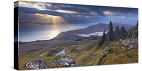 Old Man of Storr, Isle of Skye, Scotland. Autumn (November)-Adam Burton-Stretched Canvas