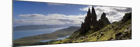 Old Man of Storr, Loch Leathan and Raasay Sound, Trotternish, Isle of Skye, Scotland-Patrick Dieudonne-Mounted Photographic Print