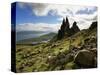 Old Man of Storr, Overlooking Loch Leathan and Raasay Sound, Trotternish, Isle of Skye, Scotland-Patrick Dieudonne-Stretched Canvas