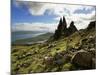 Old Man of Storr, Overlooking Loch Leathan and Raasay Sound, Trotternish, Isle of Skye, Scotland-Patrick Dieudonne-Mounted Photographic Print