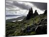 Old Man of Storr, Overlooking Loch Leathan and Raasay Sound, Trotternish, Isle of Skye, Scotland-Patrick Dieudonne-Mounted Photographic Print