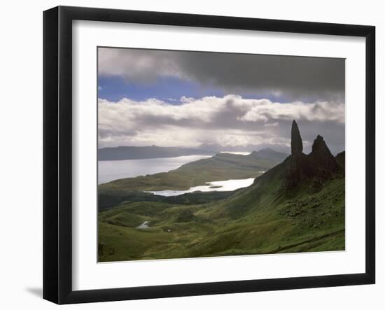 Old Man of Storr, Overlooking Sound of Raasay, Isle of Skye, Highland Region, Scotland-Patrick Dieudonne-Framed Photographic Print