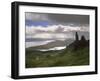 Old Man of Storr, Overlooking Sound of Raasay, Isle of Skye, Highland Region, Scotland-Patrick Dieudonne-Framed Photographic Print