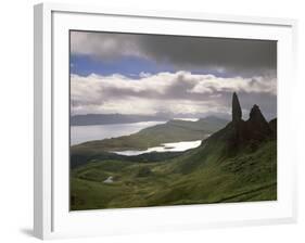 Old Man of Storr, Overlooking Sound of Raasay, Isle of Skye, Highland Region, Scotland-Patrick Dieudonne-Framed Photographic Print